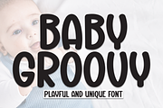 Baby Groovy | Script Font, a Script Font by Scratchones (Thumbnail 1 of 8)