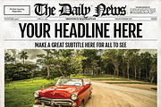 2x1 Page Newspaper Template Indesign, a Flyer Template by Newspaper Templates (Thumbnail 1 of 5)