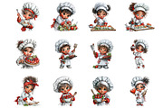 Cute little chef clipart, a Person Illustration by fashionaddict (Thumbnail 4 of 7)