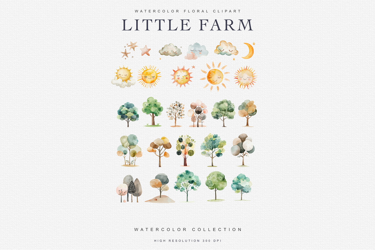 Nursery Little Farm Animals Set, an Object Graphic by Pati Paints (Photo 11 of 12)