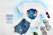 12 Zodiac Girls. Vector set., a Person Illustration by Varvara Gorbash (Thumbnail 2 of 7)