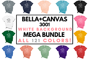 Bella Canvas TShirt Mockups On White, a Shirt Mockup by lock and page (Thumbnail 1 of 92)
