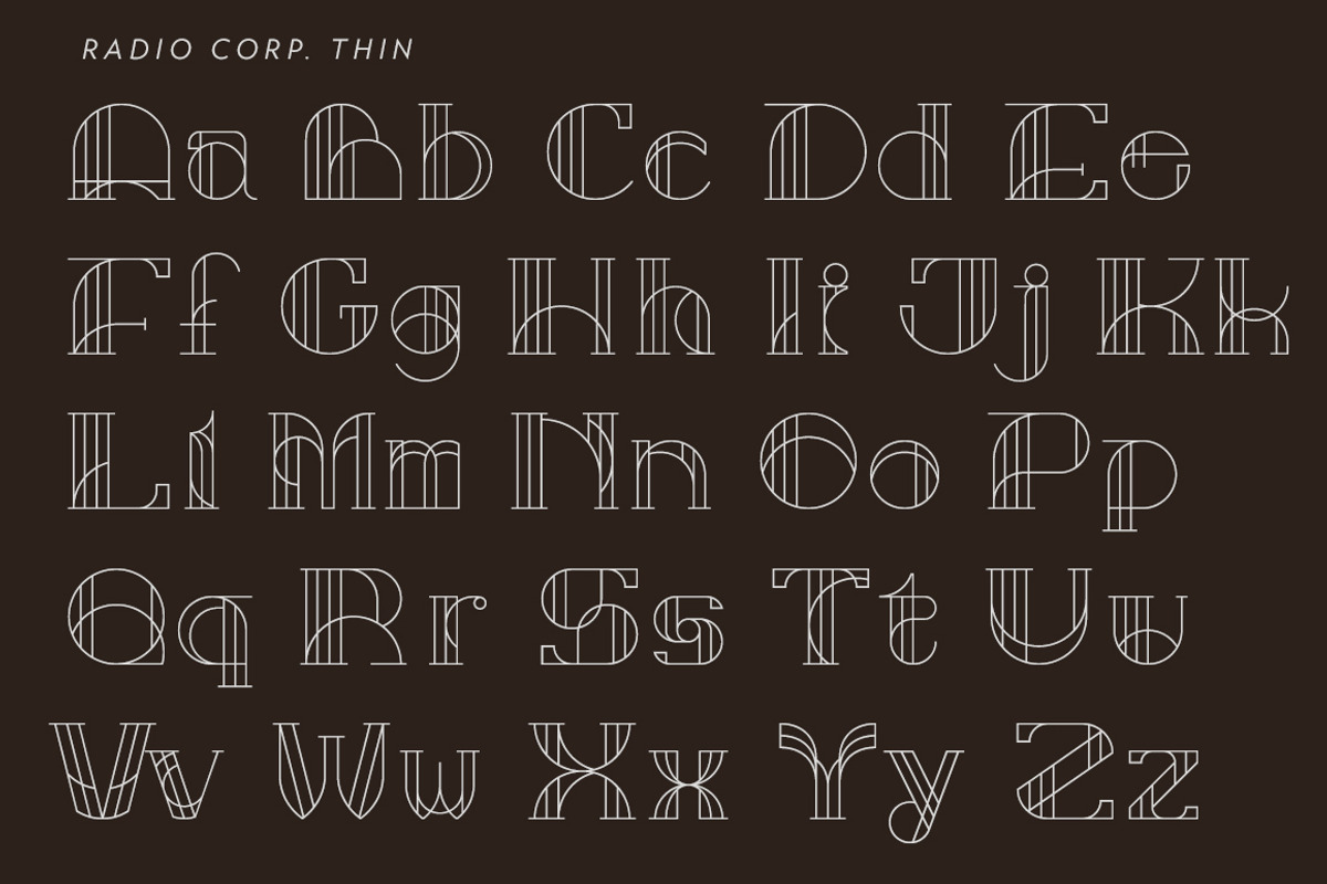Radio Corp - Display Typeface preview 2