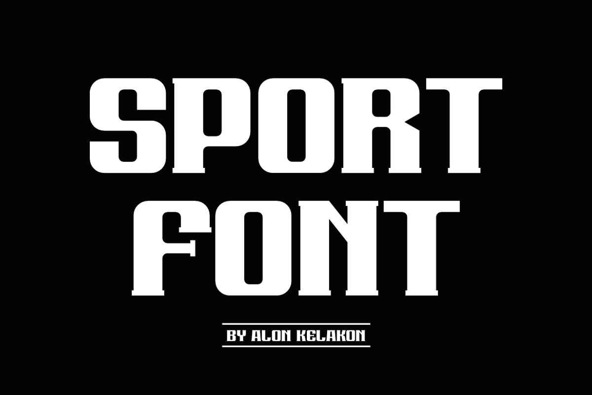 Blacko Sporty, a Serif Font by alon kelakon (Photo 2 of 6)