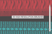 20 Ribbons brushes Procreate, a Brush Add-On by Graphics Resources (Thumbnail 6 of 6)