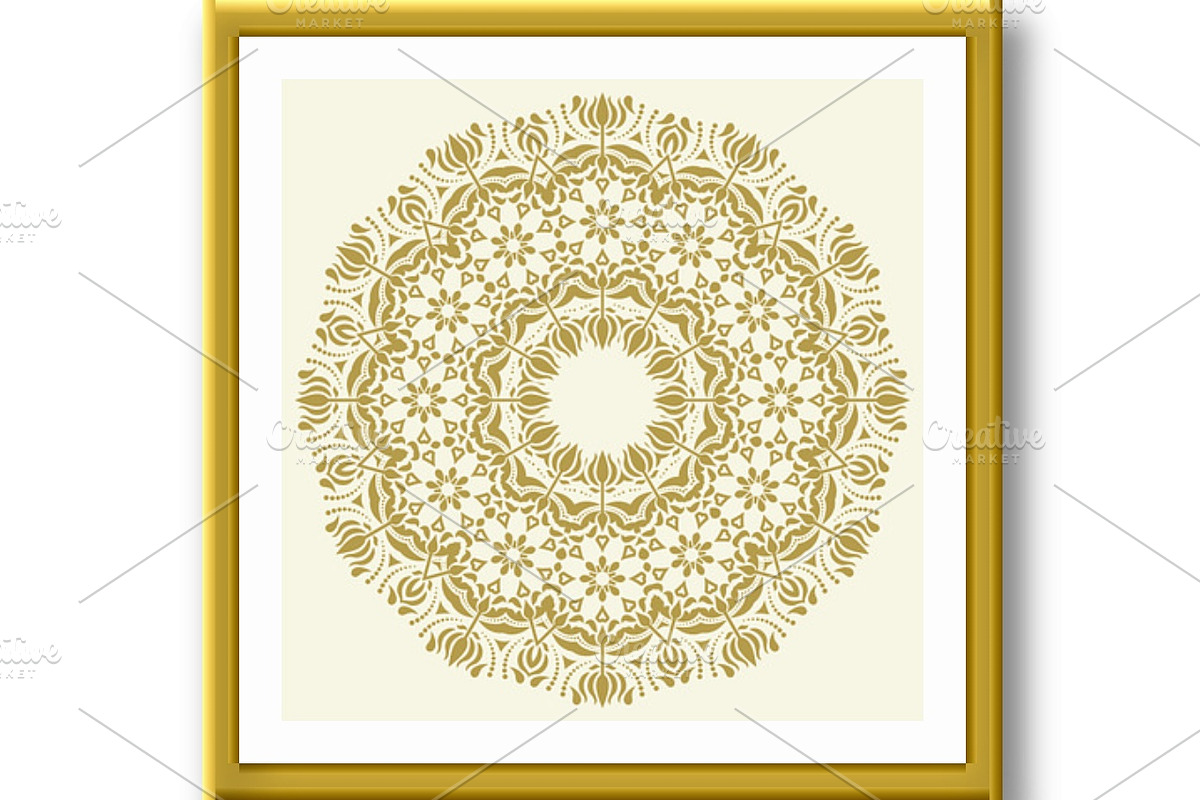 Classic Vector Fine Pattern With, a Decorative Illustration by FineArtStudio (Photo 2 of 3)