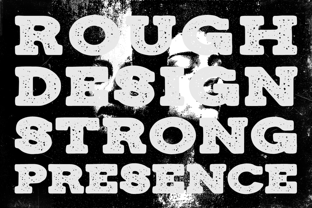 Dusty Express Rough Texture Font, a Font by PutraCetol Studio (Photo 5 of 6)