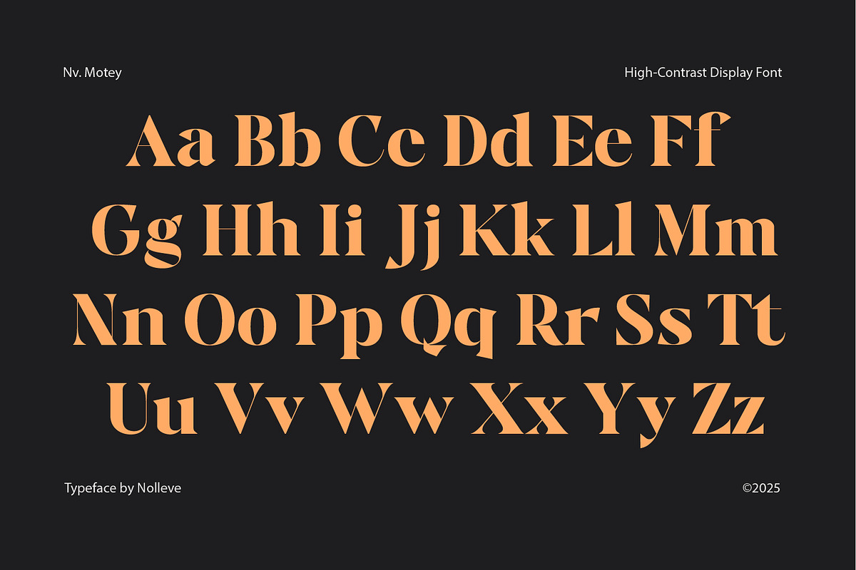 Motey – Modern Elegant Serif Display, a Font by Nollev (Photo 5 of 9)