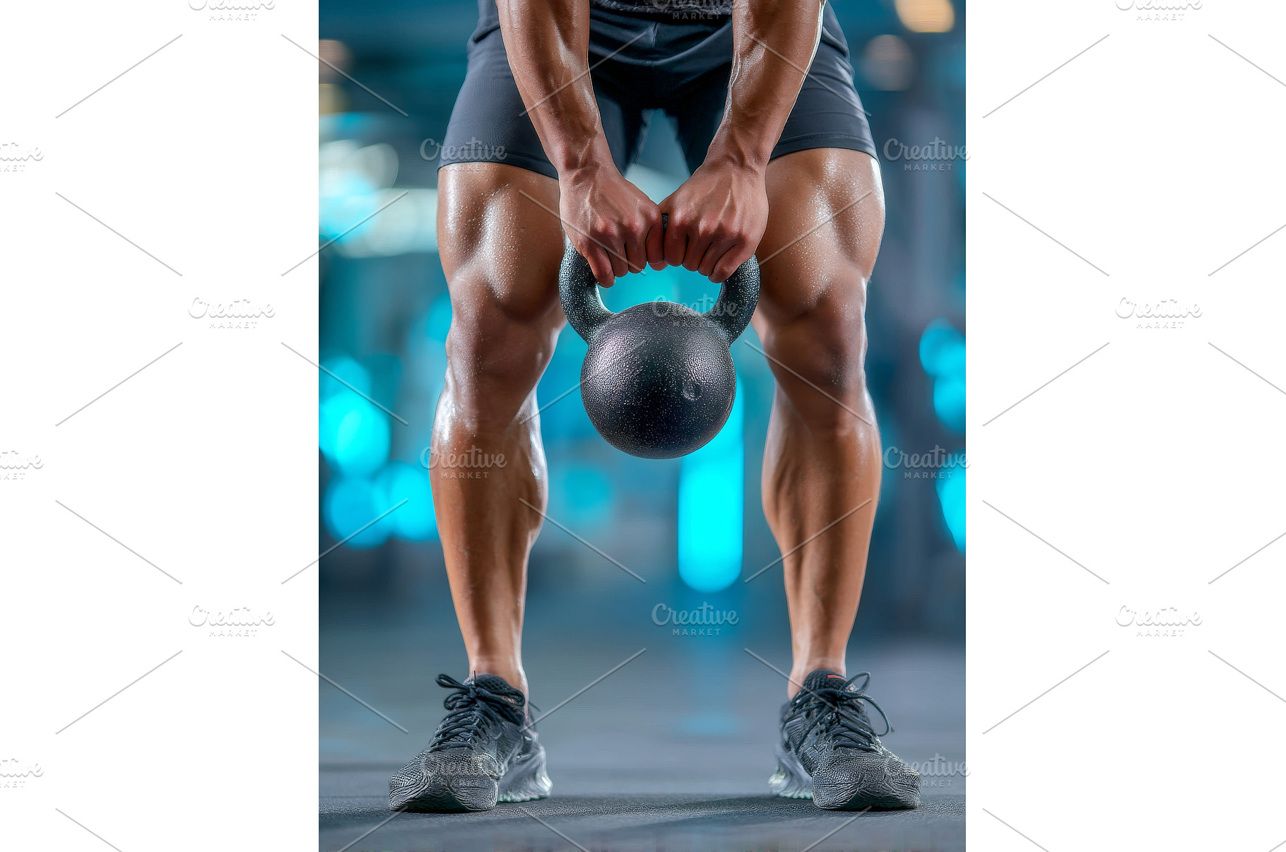 A man is in the gym doing a squat, a Sports & Recreation Photo by ZinetroN