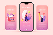 Phone Screen Mockup Set, an iPhone Mockup by ForgeDesign (Thumbnail 4 of 13)