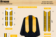 Custom Graduation Stole Template, an Object Graphic by AtacanDigital (Thumbnail 2 of 4)