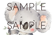 Australian Nursery Koala Clipart, an Animal Illustration by Pawcasso's Portraits (Thumbnail 5 of 10)