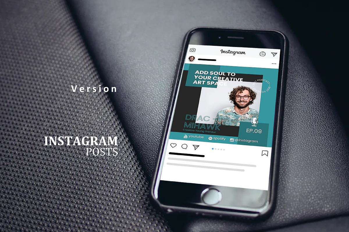 Podcast ig stories and posts keynote, a Social Media Template by rivatxfz (Photo 3 of 4)