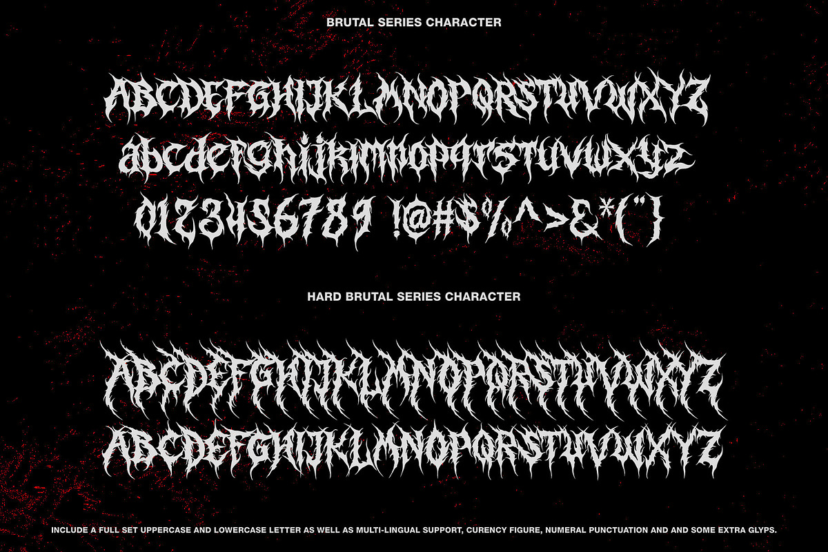 Brutal series (intro sale), a Blackletter Font by Rvq Type Foundry (Photo 4 of 7)