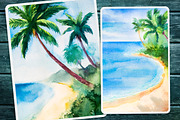 Seascapes 2. Watercolor set., an Illustration by AlexGreenArt (Thumbnail 2 of 9)