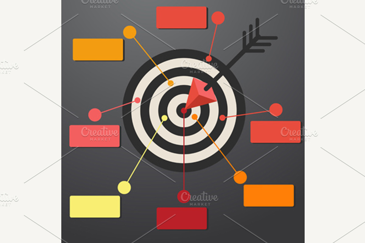 Set of Target with Banners for Text, an Object Graphic by robuart