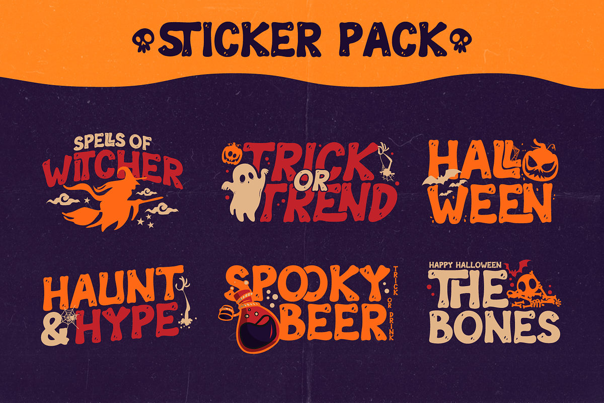 Cursed Hollow Playful Halloween Disp, a Sans Serif Font by Haps Space (Photo 3 of 10)