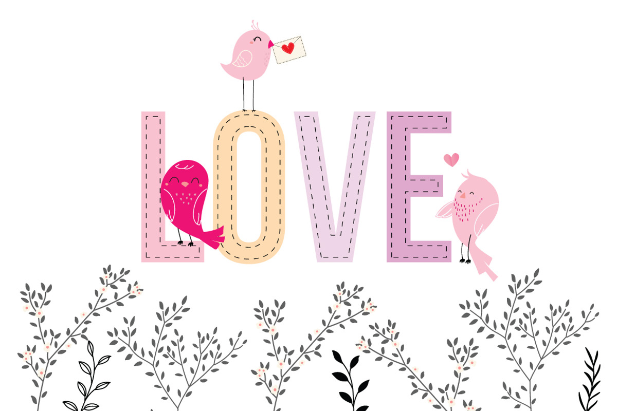 LOVE BIRD Valentine collection, a Decorative Illustration by MooBeer (Photo 7 of 8)