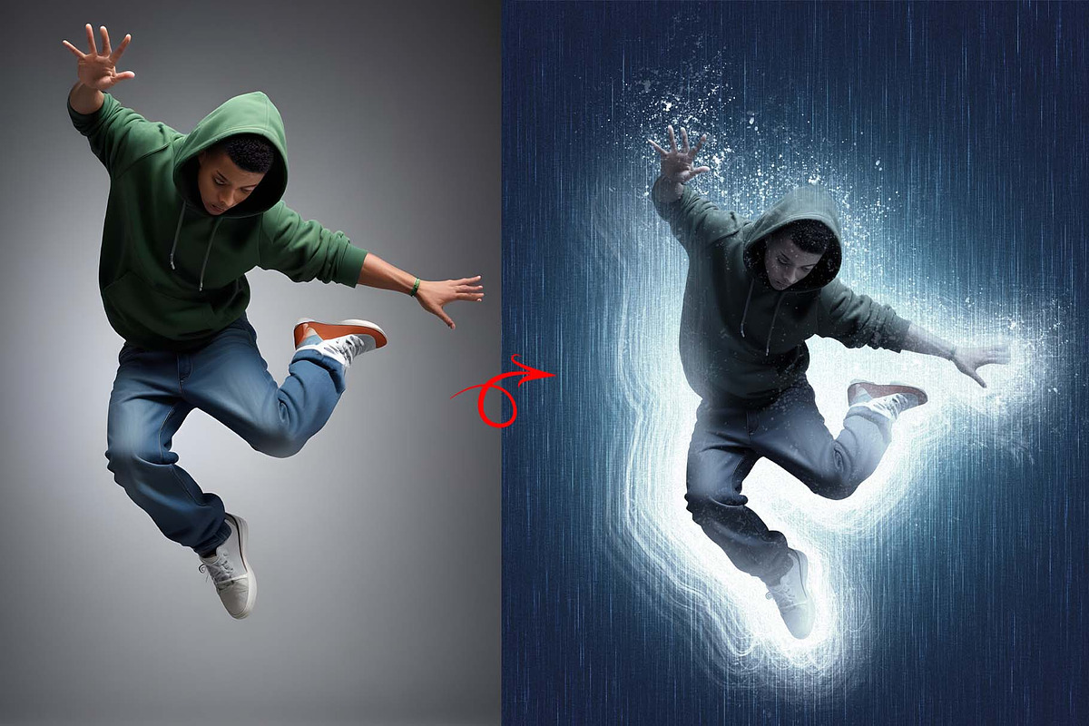 Futuristic Light Burst Action, an Action Add-On by MRI STUDIO (Photo 7 of 12)