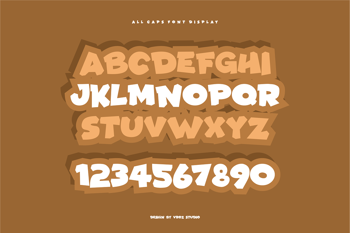 SUPER FUNKY - Bold Playful Display, a Font by Vroz Studio (Photo 5 of 6)