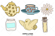 Cute Pastel Spring Doodle Clipart, an Object Graphic by Murphy & Frank (Thumbnail 5 of 8)