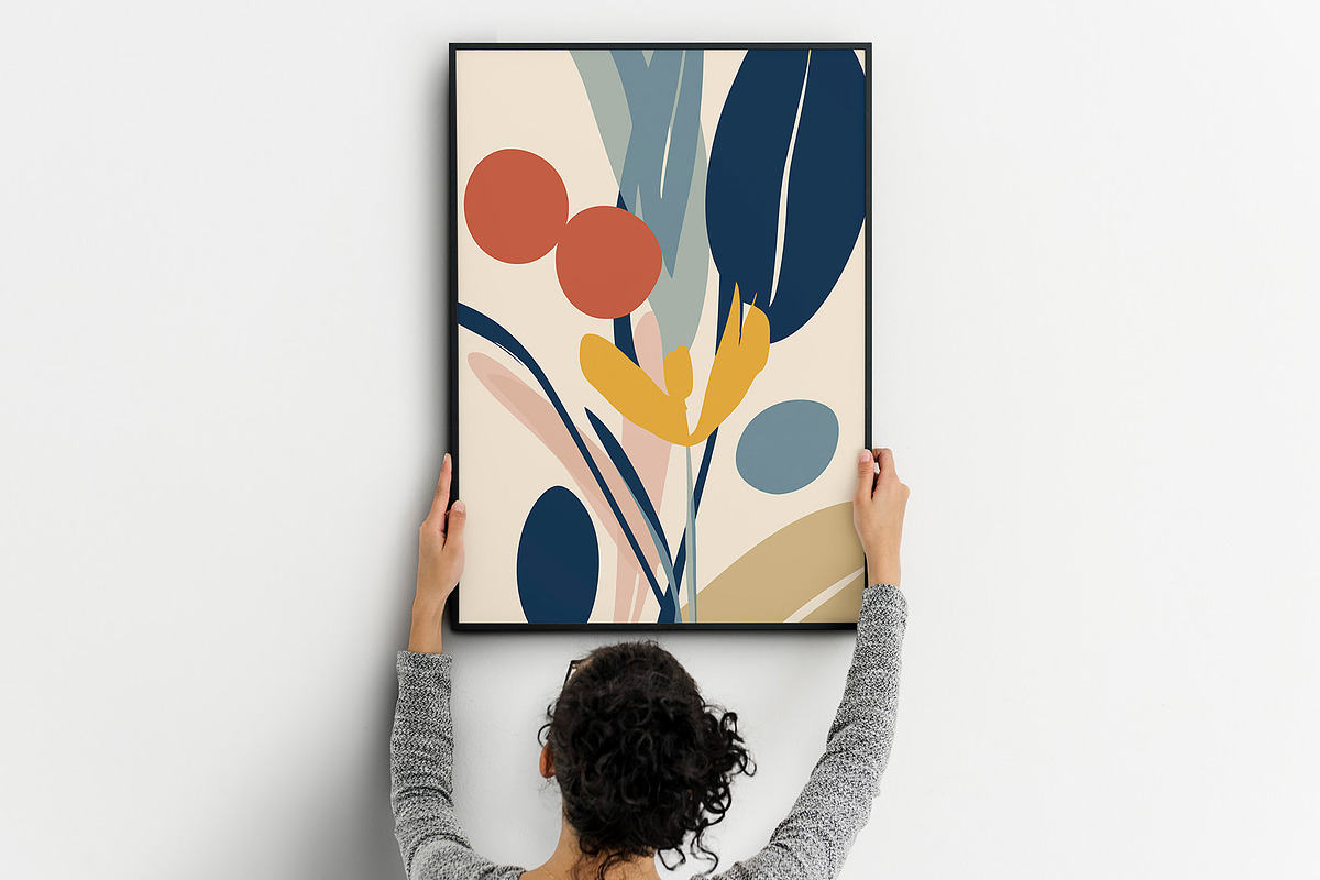 Blooming Floral Abstract Art Print, a Decorative Illustration by Vibrand Studio (Photo 8 of 13)