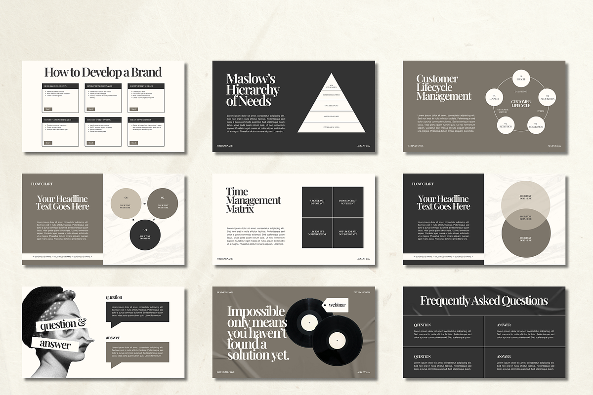 Slide Deck Masterclass Webinar, a Presentation Template by Branding ...