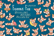 Cute Fennec Fox, an Animal Illustration by Palau (Thumbnail 1 of 10)