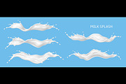 Milk cream yogurt wave splash, a Food Illustration by Buch&Bee (Thumbnail 3 of 3)