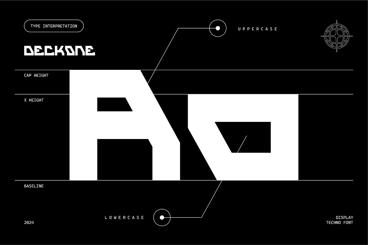 VB DeckOne - Futuristic Font, a Sans Serif Font by VALIANTBROTHA (Photo 3 of 9)