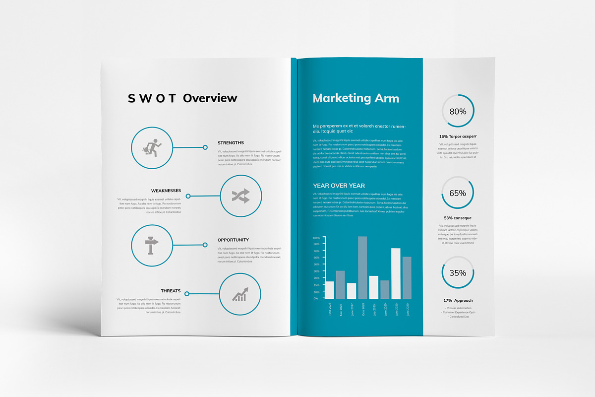 Annual Report Template I Canva, a Brochure Template by PixWork (Photo 4 of 9)