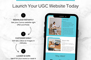 UGC Content Creator Canva Website, a Landing Page Template by Digital Content Mix (Thumbnail 6 of 6)