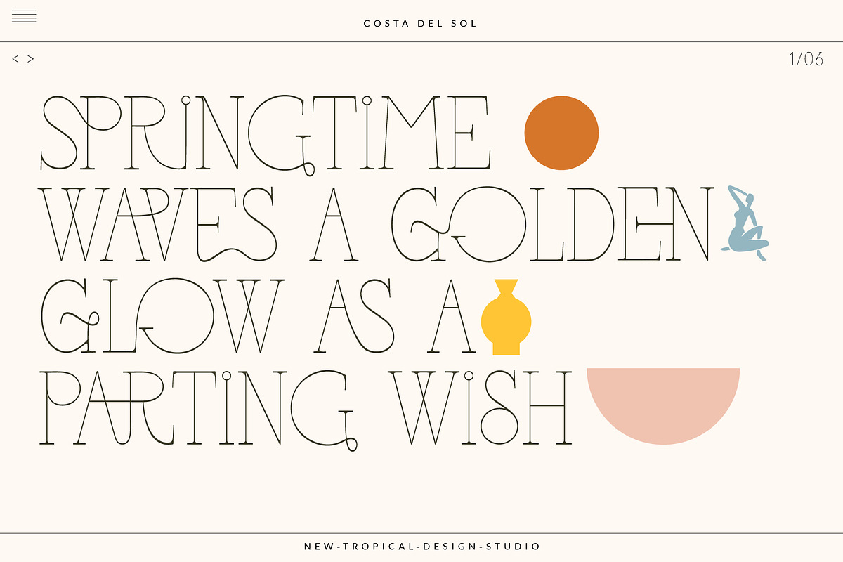 Costa Del Sol - Fun Ligature Font, a Font by Tropical Type (Photo 6 of 9)
