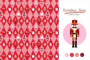 Festive Joy - Seamless Patterns, a Pattern Graphic by InaCorart (Thumbnail 1 of 7)
