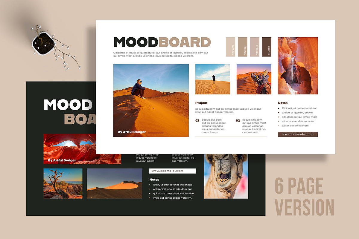 Minimal Moodboard Design, an UI Kit Template by MightyDesign (Photo 1 of 10)