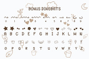 Hello Day - 2 styles + Bonus, a Sans Serif Font by LetterJos (Thumbnail 7 of 7)