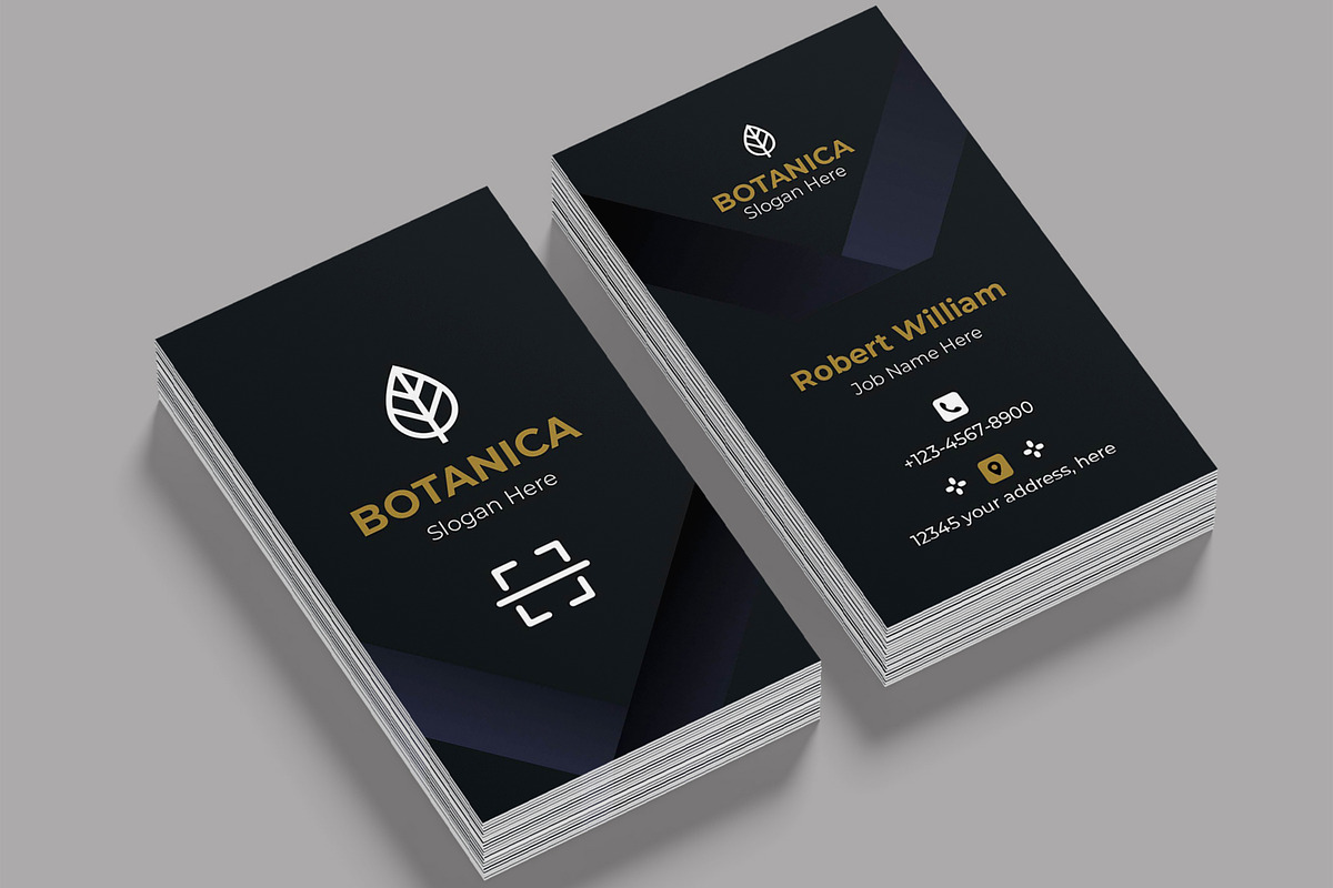 Botanical Business Card, a Card Template by ContestDesign (Photo 2 of 2)