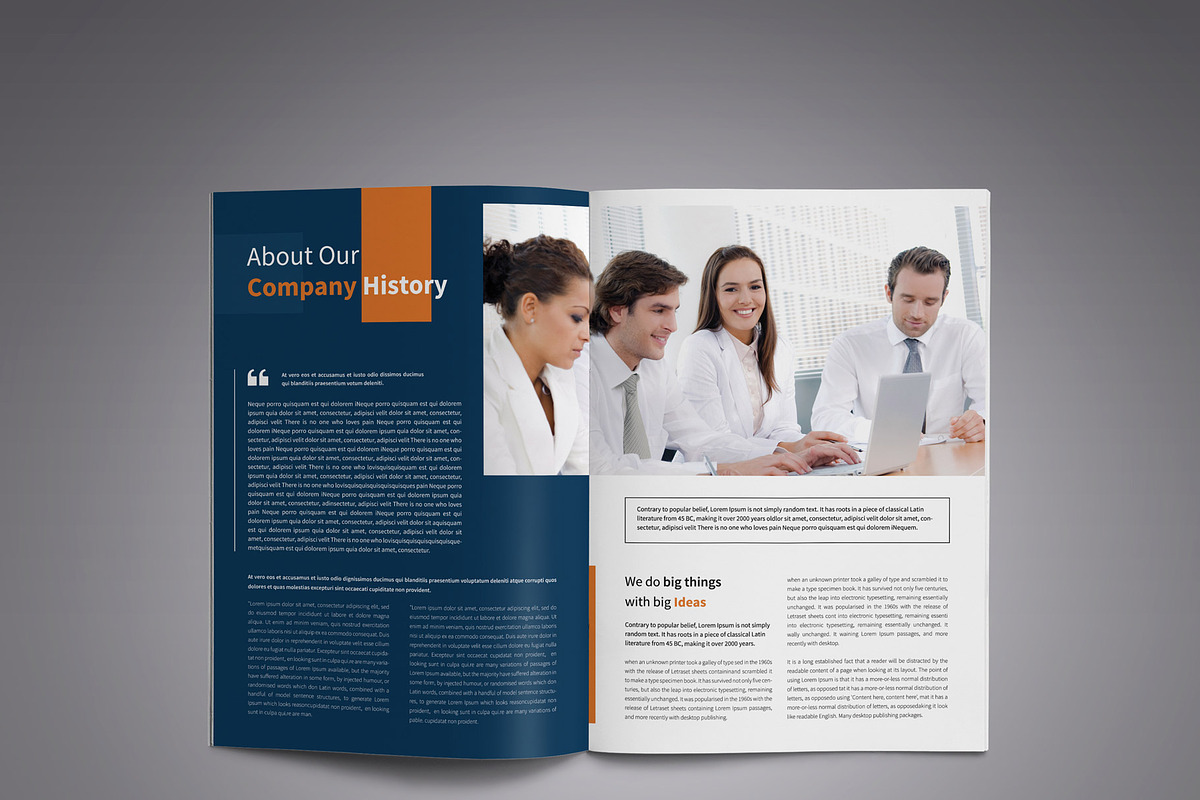 Corporate Business Brochure template, a Brochure Template by New Lines (Photo 4 of 10)