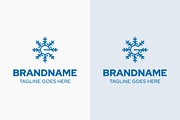 Letter E G Snowflake Logo, a Branding & Logo Template by Pray Art Design Studio (Thumbnail 1 of 2)