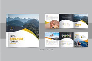 Travel square trifold brochure, a Brochure Template by Pavel_design