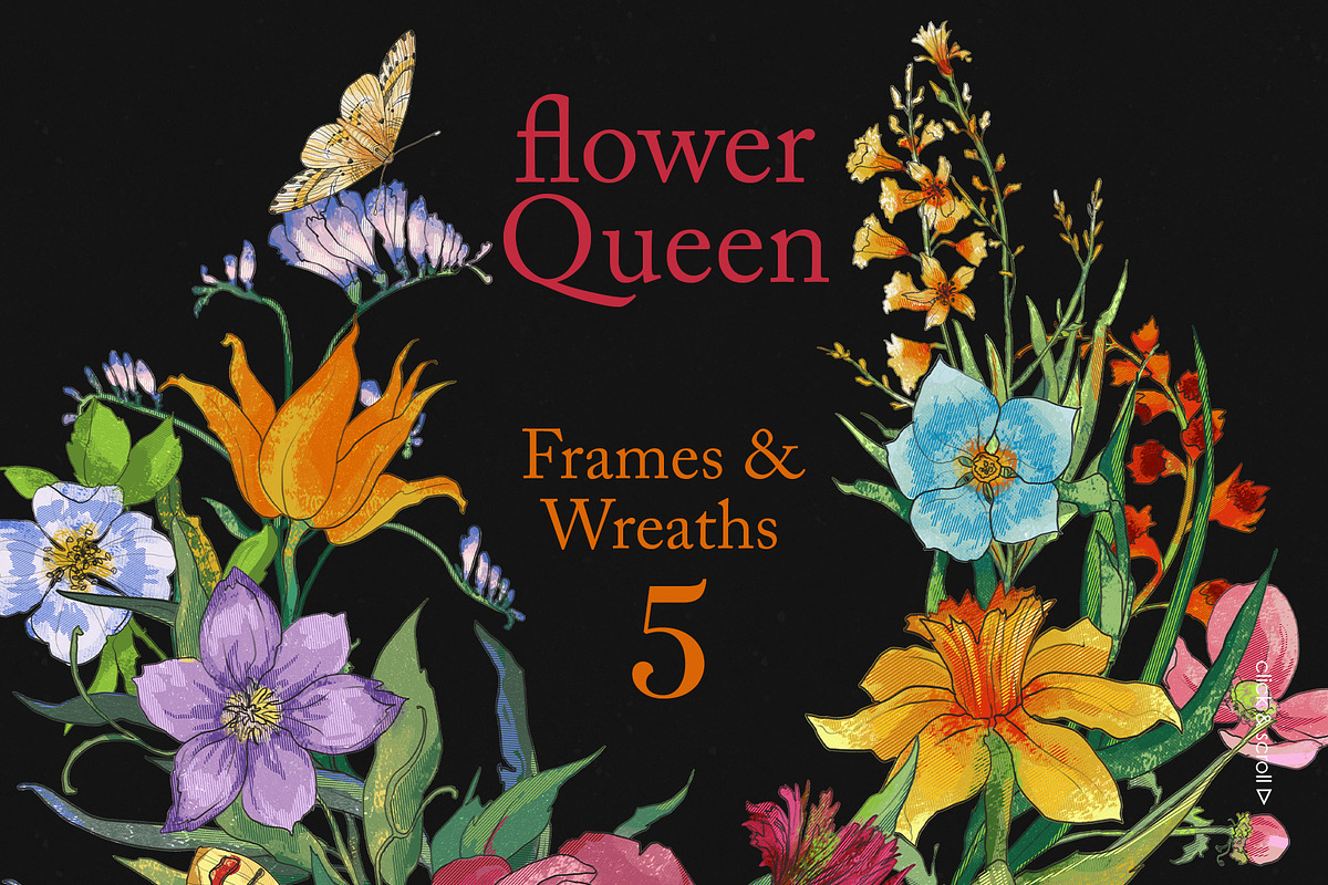 Flower Queen. Botanical vintage, an Object Illustration by Colden Blue (Photo 10 of 14)