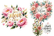 Mother's Day Sublimation Quotes, a Seasonal Illustration by DreamArtGraphic (Thumbnail 4 of 4)