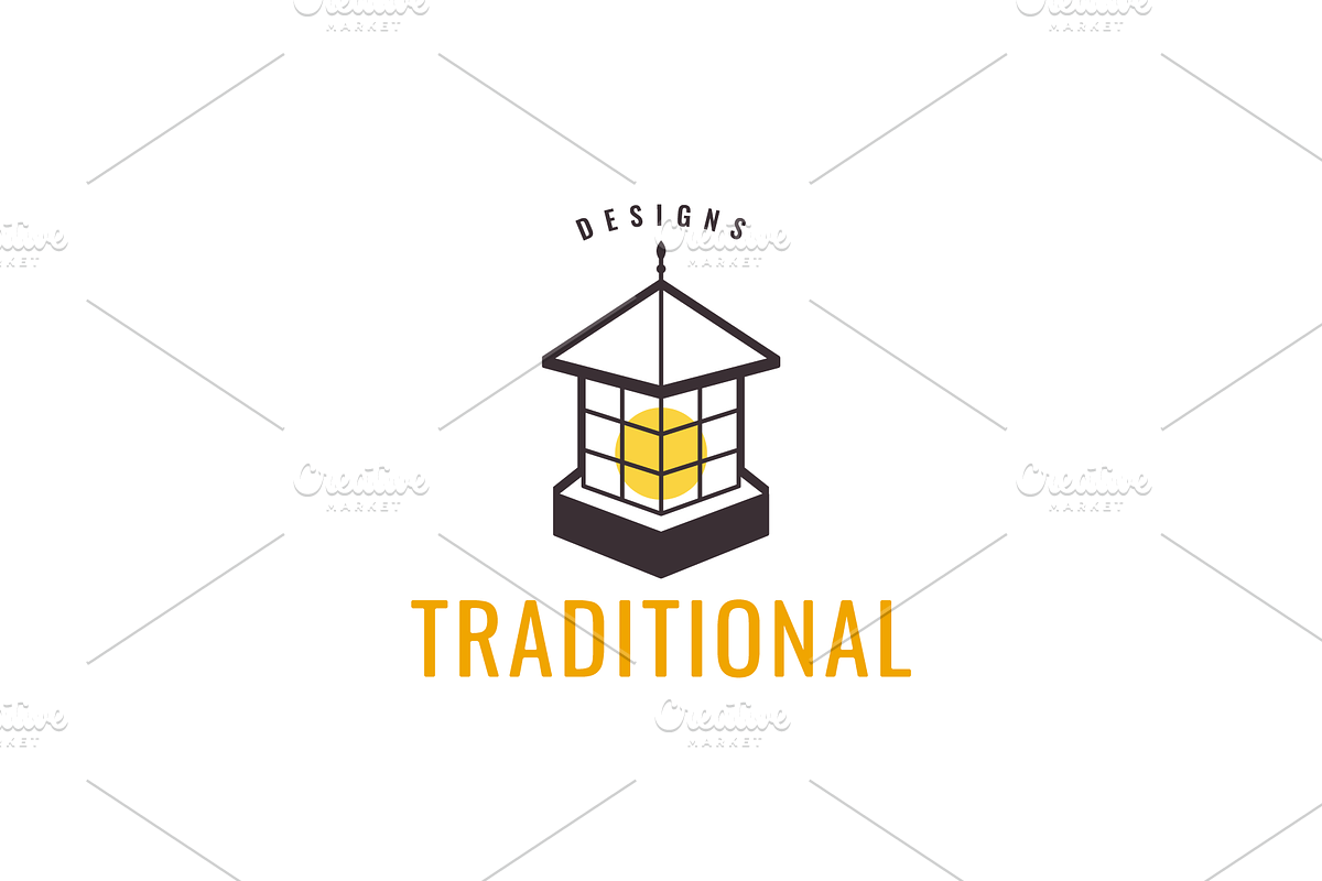 traditional lantern culture logo, a Branding & Logo Template by devastd