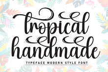 Tropical Handmade | Script Font
