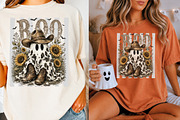 Boo Haw Ghost PNG, Cow Print Ghost, a Seasonal Illustration by Libby Wishes (Thumbnail 3 of 3)