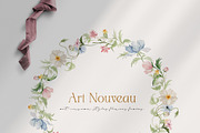 Watercolor Flower - Art Nouveau, a Decorative Illustration by Beigetime (Thumbnail 11 of 14)