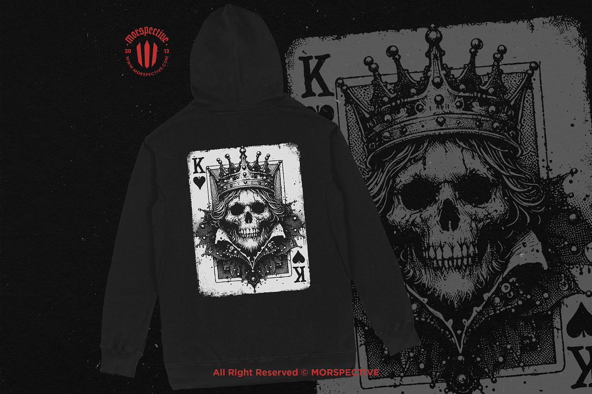 10 Bundle Dark Art Heart Card King, an Illustration by Morspective (Photo 4 of 7)