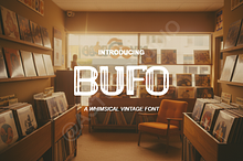 Bufo — High-Contrast Display Typefac