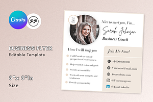 Coaching Flyer Template, a Marketing Template by PittaFinePrint