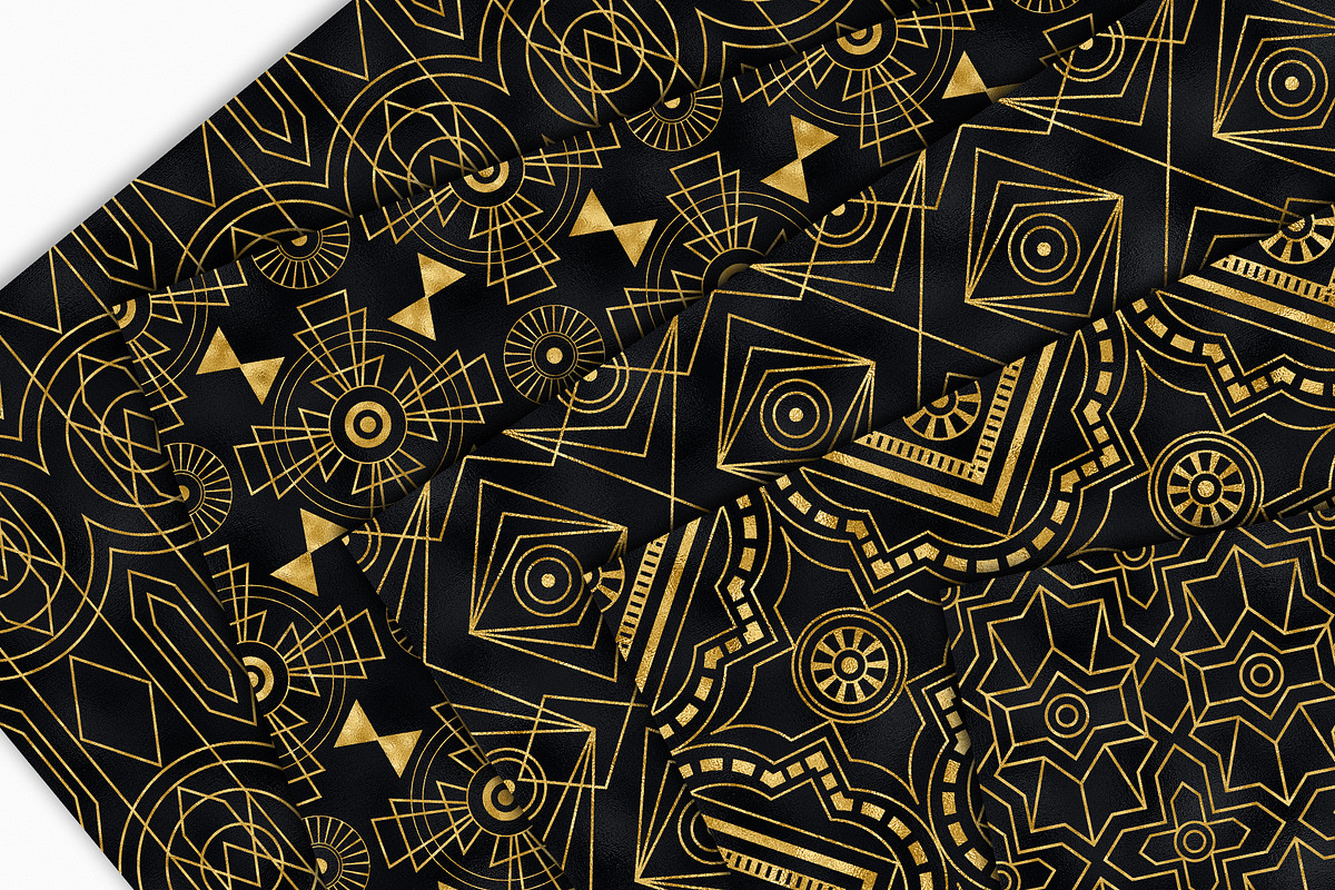 20 Art Deco Seamless Vector Patterns, a Pattern Graphic by CatJello Graphics (Photo 15 of 23)